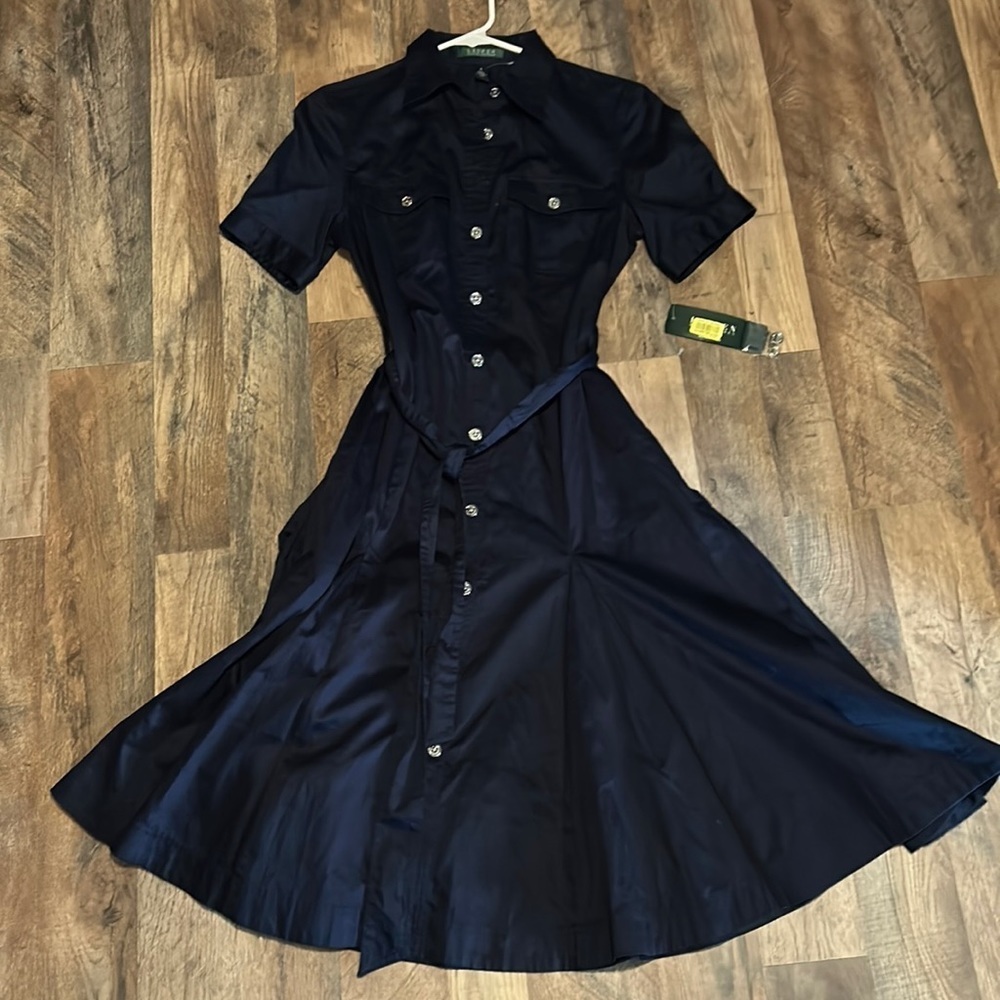 LAUREN RALPH LAUREN Dress Color: City Navy (Size 6) Brand New With Tags